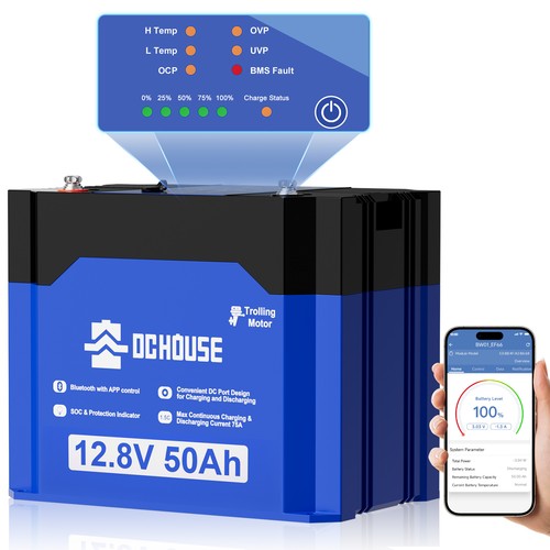 12v 50ah lithium batterie - 12v,